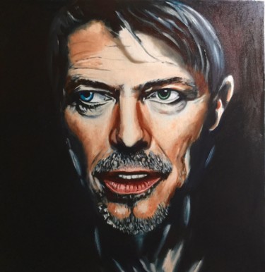 Pintura titulada "Devid Bowie . Portr…" por Olga Koval, Obra de arte original, Oleo