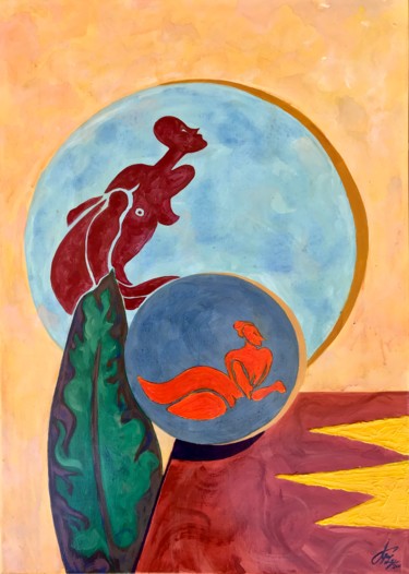 Pittura intitolato "Resiliencia" da Olga Laray, Opera d'arte originale, Acrilico