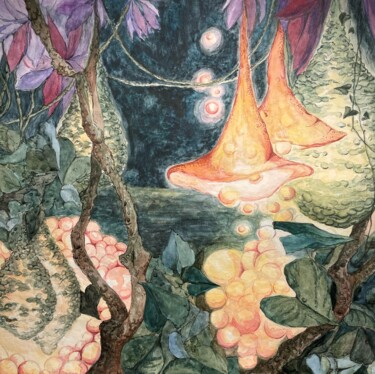 Pintura intitulada "Bisque mágico 4" por Olha Chumak, Obras de arte originais, Aquarela