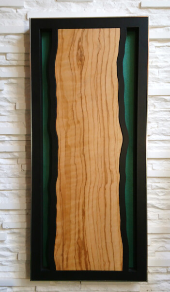 Sculptuur getiteld "Olivier et Sycomore" door Olhā • Wood Art, Origineel Kunstwerk, Hout