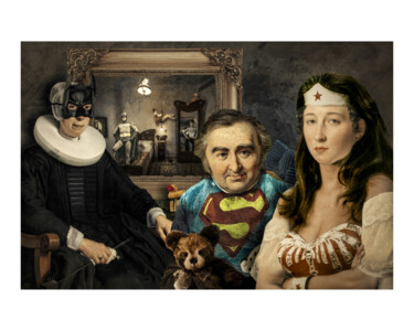Цифровое искусство под названием "family business" - Oli Romanelli (Olir), Подлинное произведение искусства, Фотомонтаж