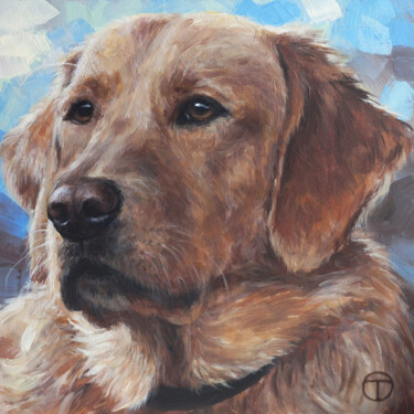 Malarstwo zatytułowany „Labrador 7” autorstwa Olia Tomkova, Oryginalna praca, Akryl