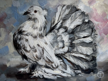 绘画 标题为“Pigeon” 由Olia Tomkova, 原创艺术品, 丙烯