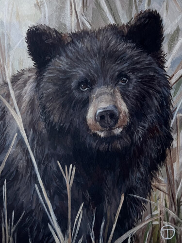 "Black bear" başlıklı Tablo Olia Tomkova tarafından, Orijinal sanat, Akrilik