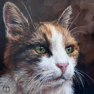 "Cat #26" başlıklı Tablo Olia Tomkova tarafından, Orijinal sanat, Akrilik