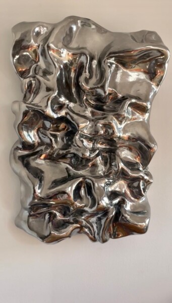 Скульптура под названием "FACES" - Olita Art, Подлинное произведение искусства, Гипс