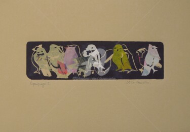 Incisioni, stampe intitolato "Equipage 5" da Olivia Quintin, Opera d'arte originale, incisione