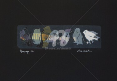 Incisioni, stampe intitolato "Equipage 12" da Olivia Quintin, Opera d'arte originale, incisione