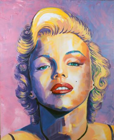 Painting titled "Portait Marilyn Mon…" by Olivier Boutin, Original Artwork, Acrylic