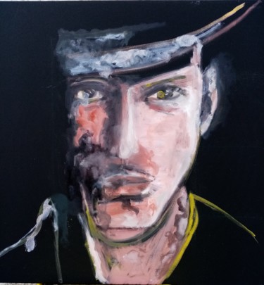 Peinture intitulée "John Galliano" par Olivier Charlet De Sauvage, Œuvre d'art originale, Huile Monté sur Châssis en bois