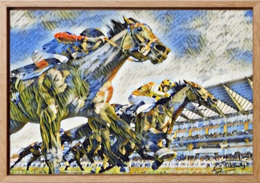 Peinture intitulée "Horse série 7#17" par Olivier De Tullasky, Œuvre d'art originale, Acrylique