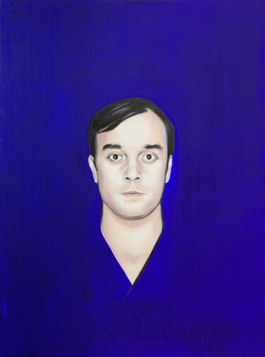 Malerei mit dem Titel "Hommage à Yves Klein" von Olivier Hoffmann, Original-Kunstwerk, Pigmente