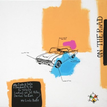 Peinture intitulée "on the road" par Olivier Loubet, Œuvre d'art originale