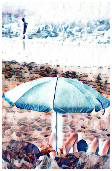 Photographie intitulée "Bord de plage 19" par Olivier Dayot, Œuvre d'art originale, Photographie manipulée