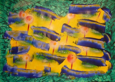 Pintura titulada "Rêves de vitrail 2" por Olivier Rémond, Obra de arte original, Otro