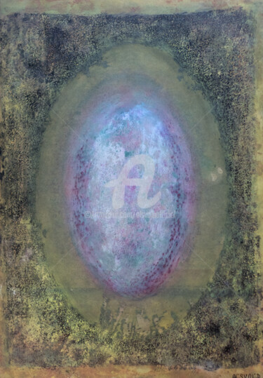Картина под названием "Faberge egg "Miracl…" - Ol'Svol'D, Подлинное произведение искусства, Масло