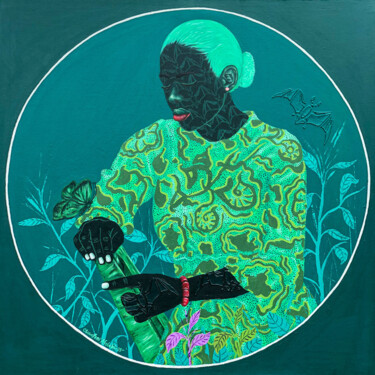 Pittura intitolato "Change and Growth" da Oluwafemi Afolabi, Opera d'arte originale, Acrilico