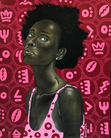 Malerei mit dem Titel "Up To You (2)" von Oluwafemi Akanmu, Original-Kunstwerk, Acryl