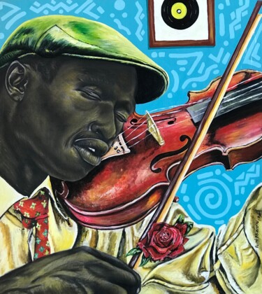 Peinture intitulée "Life Tune" par Oluwafemi Akanmu, Œuvre d'art originale, Acrylique