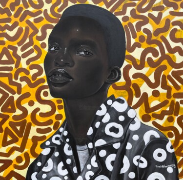 Pintura intitulada "What about me 4" por Oluwafemi Akanmu, Obras de arte originais, Acrílico