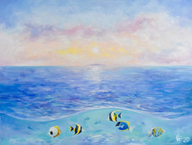 Malerei mit dem Titel "Summer dream betwee…" von Olya Yatsenko, Original-Kunstwerk, Öl