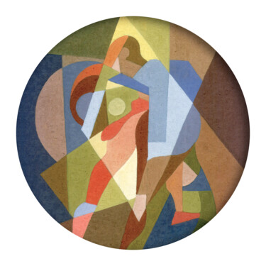 Digitale Kunst mit dem Titel "Mandala III (Tango)" von Omar Sorriente, Original-Kunstwerk, Digitaldruck