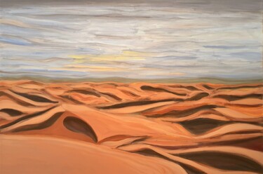 Peinture intitulée "The Desert 04" par Omar Yousef Alrashed, Œuvre d'art originale, Acrylique