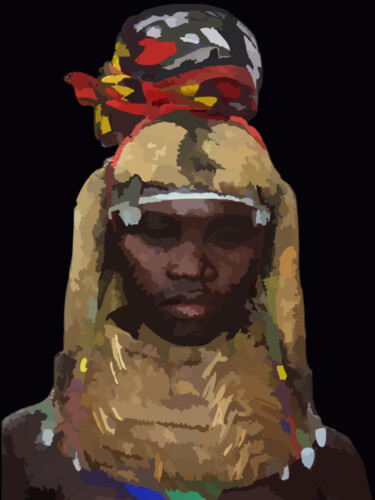Artes digitais intitulada "African colors" por Omi Sid, Obras de arte originais, Foto Montagem