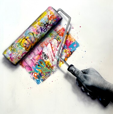"Color My Life" başlıklı Tablo Onemizer tarafından, Orijinal sanat, Akrilik Ahşap Sedye çerçevesi üzerine monte edilmiş