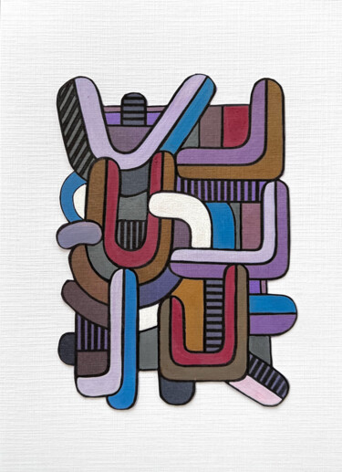 "Abstractif 1" başlıklı Tablo Onurb Napeihcs tarafından, Orijinal sanat, Akrilik