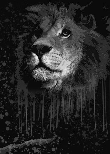 "Lion" başlıklı Dijital Sanat Opelmendoza tarafından, Orijinal sanat, Dijital Resim