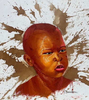 Schilderij getiteld "Tomorrow unfolds" door Opeyemi Aremu, Origineel Kunstwerk, Acryl