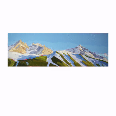 Peinture intitulée "Aiguilles" par Ophélie Vaganay, Œuvre d'art originale, Huile