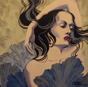Pittura intitolato "Sirena" da Oplyart Pavlova, Opera d'arte originale, Acrilico
