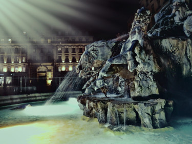 Fotografia intitolato "La fontaine Barthol…" da Alain Brasseur, Opera d'arte originale