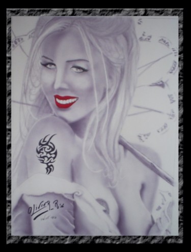 Peinture intitulée "Sweet tattoo" par Olivier R., Œuvre d'art originale