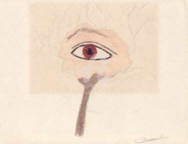 Drawing titled "Oeuil" by Frédéric Orceau, Original Artwork, Other