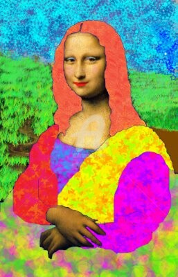 Fotografie getiteld "Mona lisa reprennan…" door Frédéric Orceau, Origineel Kunstwerk