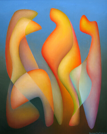 Картина под названием "Unknown desires 2" - Orest Dubay, Подлинное произведение искусства, Масло