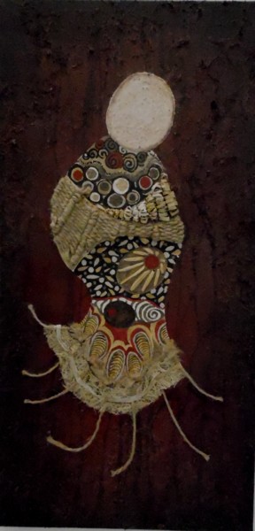 Pintura intitulada "Guardião" por Ana Maria Cordeiro Antunes, Obras de arte originais, Pigmentos