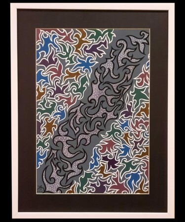 Pittura intitolato "Doodle" da Oriental Empyrean - The Art Gallery, Opera d'arte originale, Acrilico