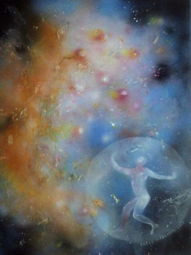 Pintura intitulada "Assurdo Universo 3" por Carlo Margiotti, Obras de arte originais, Óleo