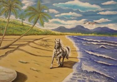 Peinture intitulée "L'isola" par Oronzo Curvo, Œuvre d'art originale, Huile