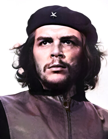 Digital Arts titled "Che Guevara" by Melih Ortatepe, Original Artwork, Digital Painting