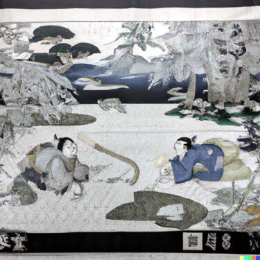 "Ukiyo-e #30" başlıklı Dijital Sanat Melih Ortatepe tarafından, Orijinal sanat, AI tarafından oluşturulan görüntü