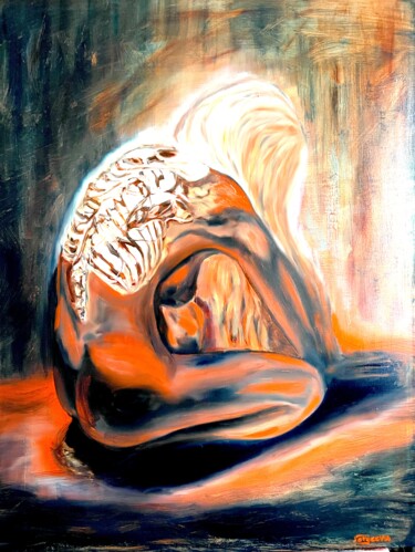 Peinture intitulée "«Сотворение Евы»" par Oxana Sergeeva, Œuvre d'art originale, Huile