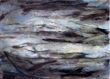 Painting titled "Sea north" by Osam Fukuda, Original Artwork, Oil