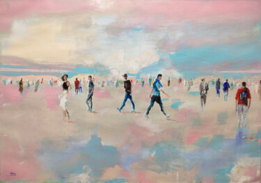 Peinture intitulée "Walks through the s…" par Oscar Alvarez, Œuvre d'art originale, Acrylique