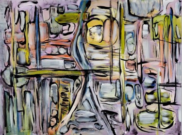 Картина под названием "2024.9" - Oscar Boffy, Подлинное произведение искусства, Акрил Установлен на Деревянная рама для носи…