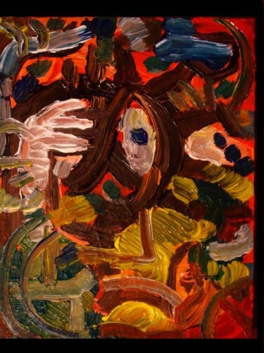 Painting titled "" Dada 1 "" by Oscar Galvan, Original Artwork, Oil